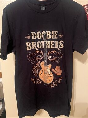Doobie Brothers Band Black short sleeve TShirt Mens  small